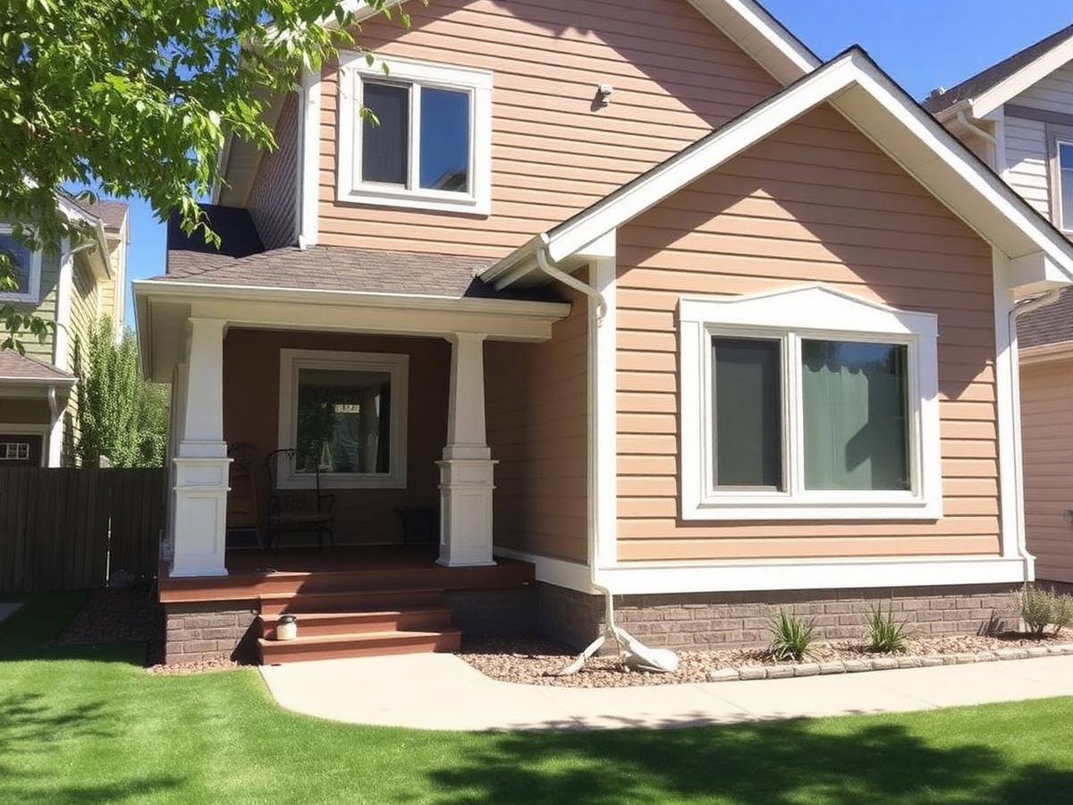 Freshly painted Calgary home exterior with clean trim